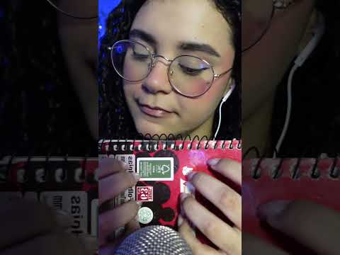 ASMR TAPPING NO CADERNO
