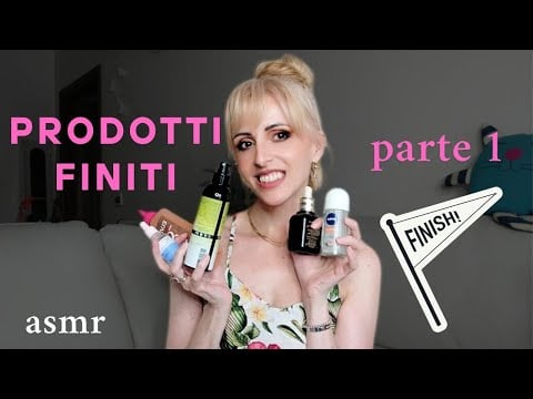 PRODOTTI FINITI (parte 1)🧴🗑️*ASMR ITA 🇮🇹 #prodottifiniti #asmrvideo #asmrita #tapping
