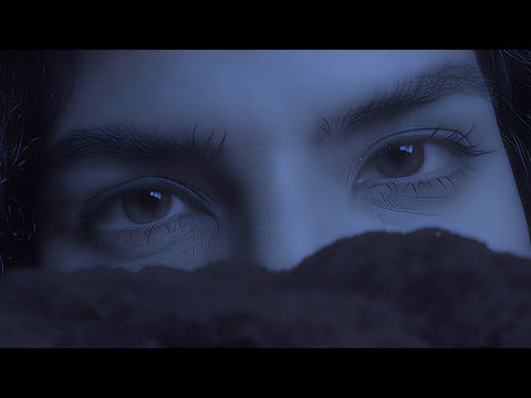 ASMR UP CLOSE eye contact to help you sleep (personal attention + rainy night) 🌧️
