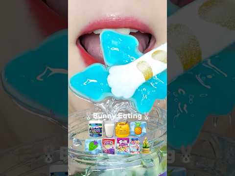 🦈🥛🍯🍍🍇🍓 Emoji Food Eating MUKBANG (sped up)