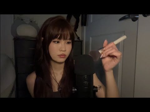 ASMR Putting You to Sleep 💤 // close whispers , mic brushing , visual triggers