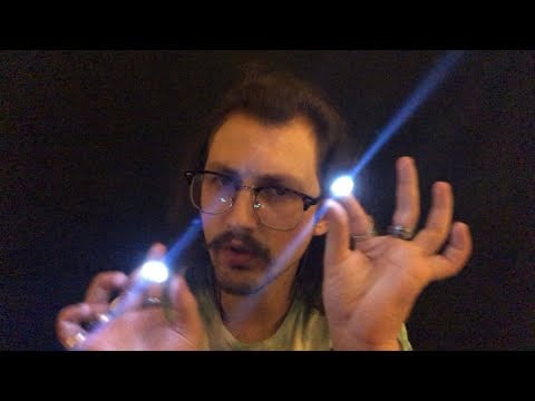 ASMR Lens Flare Focused 4 Minute Eye Exam Roleplay