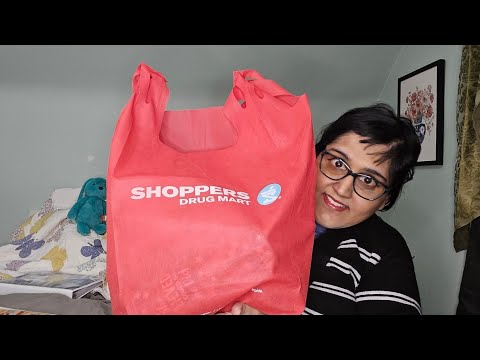 ASMR drug store Haul - tapping & scratching ~ Whispering ~ - Crinkle Sounds -