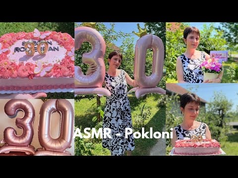 ASMR - Rođendanski pokloni 🎀 (tapkanje, zvuci materijala) ✨💤