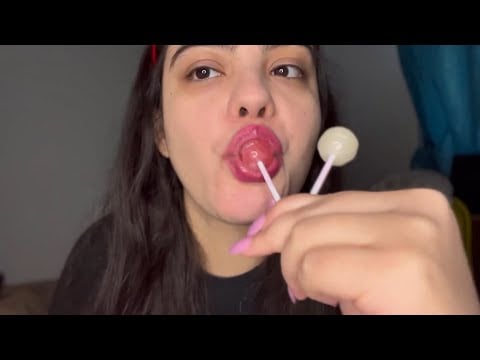 asmr eating lollipop