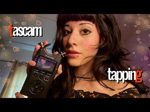 ASMR ☆ TAPPING no TASCAM com SONS de BOCA