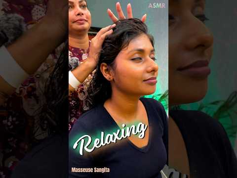 Traditional Indian Medicine 💆‍♀️ || Relaxing Head and Back Massage ASMR #asmr