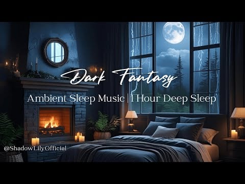 Dark Fantasy Ambience | Cozy Babbling Brook | Windy Thunderstorm | Sleep Frequencies | Part 2