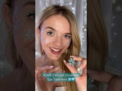 ASMR Snowflake Spa Treatment ❄️🩵 #asmr #spa #roleplay #asmrsounds #asmrvideo