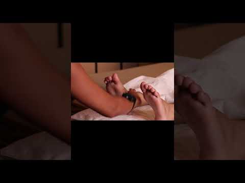 ASMR Sleepy night😴Foot Massage with Herzel #shorts