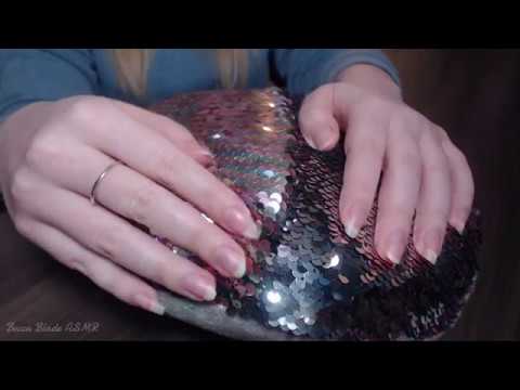 ASMR Scratching Sequin/Mermaid Pillow!!