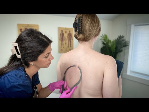 ASMR Back Exam | Neck & Shoulder Alignment | ‘Unintentional’ Style Soft Spoken