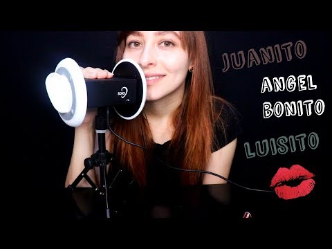 3DIO ASMR ♡Nombres Masculinos SUSURRADOS en tus OREJITAS.♡En Español♡In Spanish