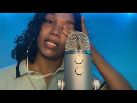 ASMR Mouth Sounds Fast and Aggressive Spit Painting but I’m sad ⚠️ (sensitive video)