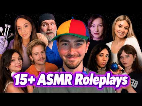 19 ASMRtists, 15+ UNIQUE Roleplays for Ultimate SLEEP (1 Hour)