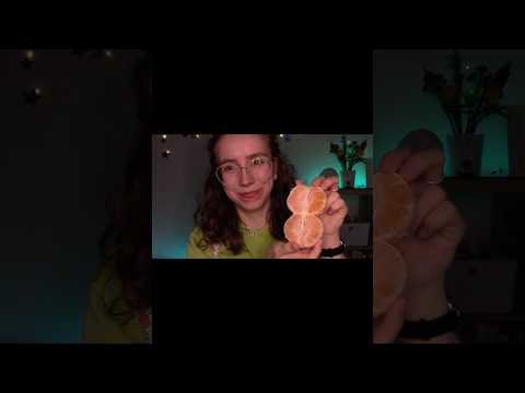 #asmr Peeling a Clementine 🍊🧡 #relaxing #roleplay