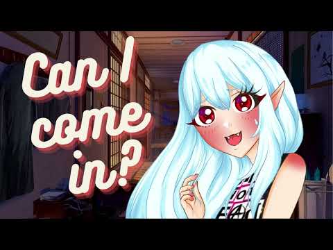Vampire neighbor spends the night at your place (F4A) [ASMR RP] [Binaural] [Vampire girl] [Fantasy]