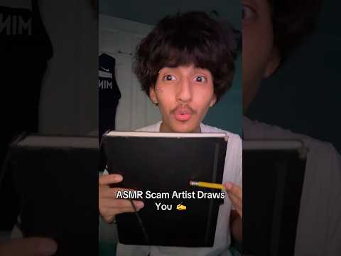 ASMR Scam artist draws you ✍️ #shorts #asmr #tingles