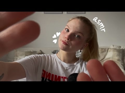 ASMR mouth sounds, hand sounds, face touching ⭐️