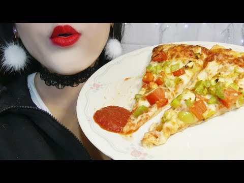 ASMR Eating Pizza Vegetarian & Drinking  Diet Pepsi - 3DIO Binaural