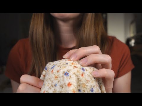 ASMR | 3 Hours Towel Mic Scratching for Sleep (no talking, ocean)