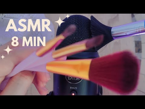 ASMR - 8 MINUTES Intense Mic Brushing for Sleep // NO TALKING