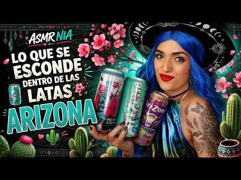 ASMR NIA 😵‍💫  Lo que se esconde dentro de las latas bebida Arizona 🥫🌵
