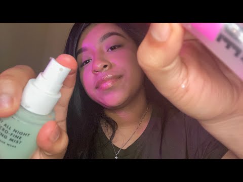 ASMR big sister does your makeup🌸🫶🏽✨