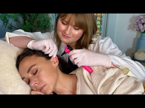 ASMR Ear Exam & Cleaning @ilovekatieasmr Tingles, Soft Spoken for Sleep, Real Person Unintentional
