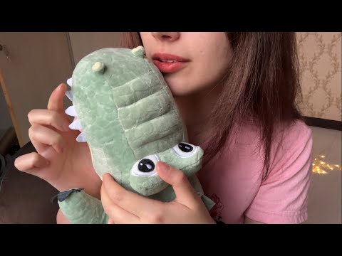 ASMR / PETTING THE BABY CROCODILE DOLL