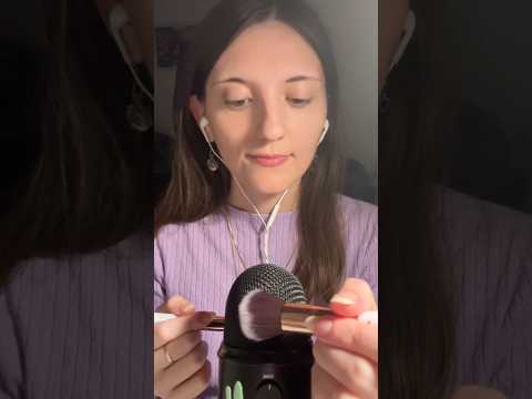 Mic Brushing No Cover ASMR 😴🎧 #asmr #micbrushing #relax #asmrita #shorts