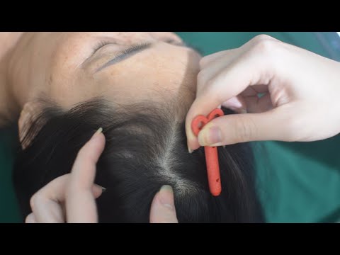 ASMR Real Person Head Scratch, Hair Parting And Scratching Sounds For Relaxation