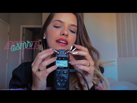 ASMR DELICADO no Tascam | Tapping na cápsula + sons com a boca