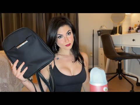 ASMR | What's in my purse (unhinged) 