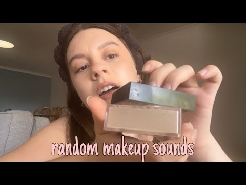 ASMR VERY random makeup sounds