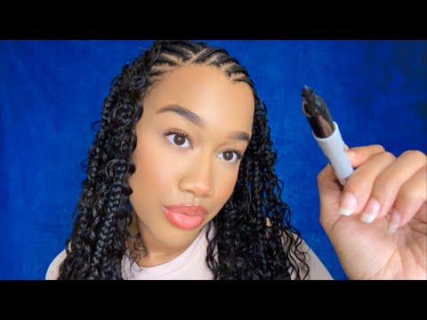 ASMR Tracing Your Face For Sleep 😴 ✒️ Personal Attention ASMR