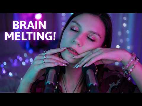 ASMR Brain Melting Tongue Fluttering 🧠 Aura Cleansing, Hand Movements & Breathing (No Talking)