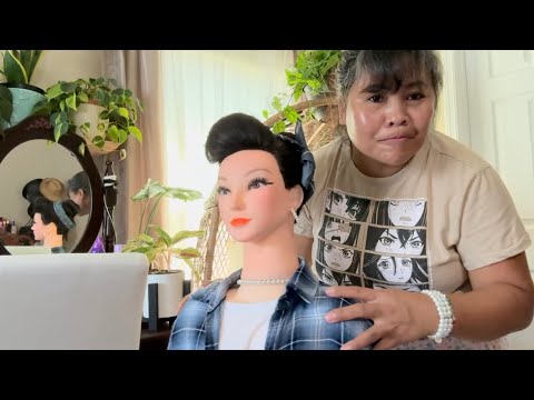 Retro Chic | Vintage Hairstyling | ASMR | Perfectionist | Hair Fixing - Adjustment  | Final Touches