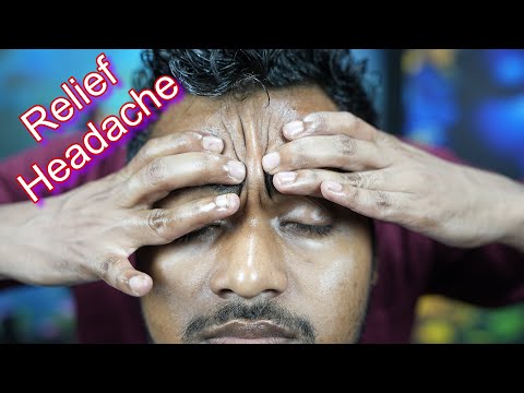 Headache Relief Forehead And Head Massage ASMR | Neck Cracking Head Massage Therapy