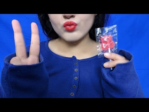 Asmr sucking licking lollipop 🍭 some rambling / low talking ⭐️