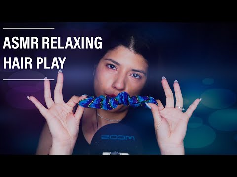 ASMR RELAXING HAIR PLAY - (Combing, Clips, and Scrunchies)