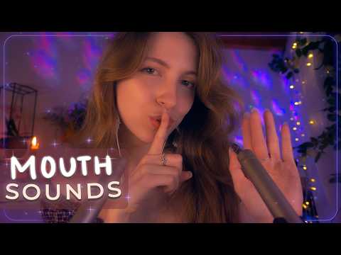 ASMR ✧ MOUTH SOUNDS suaves para DORMIR 💋 ¡muy cerca! + visuales relajantes