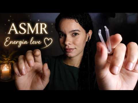 ✨ ASMR Removendo Sua Energia Negativa 🌙 Soft Whisper para Dormir ( No 9:48, sons de chuva)