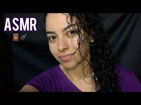 ASMR LAVANDO MEU CABELO- Com sons reais. 