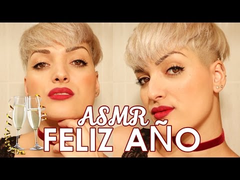 ASMR Despidiendo el año 2016 🍾🎉 BRINDANDO CONTIGO | Mascando chicle