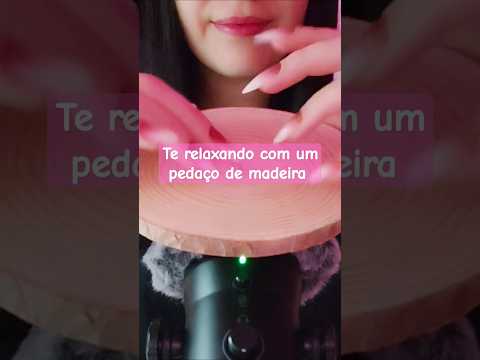 bolacha de madeira relaxante 🫠 #asmr #relax