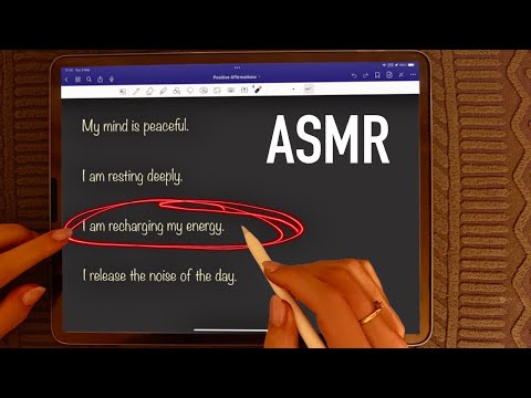 ASMR  💤 Simple Gentle Sleep Affirmations to Quiet Your Mind (repetition)
