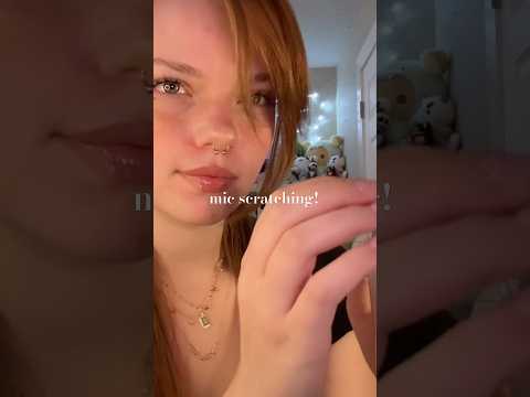 calm mic scratching 🎤 | #asmr #visualtingle #asmrtriggers #asmrforsleep #mouthwhisper #asmrsounds