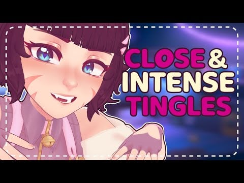 ꒰ASMR꒱🐾 Catgirl Gives You Intense Close-up Tingles 😴