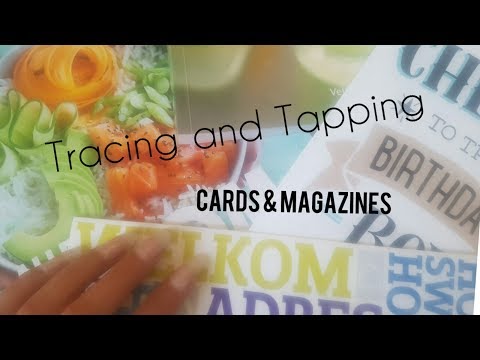 ASMR- Slow Finger Tracing Words and Letters | Cards | Book | Magazine